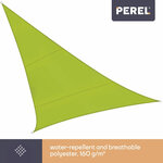 Perel Voile d'ombrage  hydrofuge  3 6 x 3 6 x 3 6 m  160 g/m²  polyester  triangulaire  vert lime