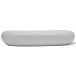 vidaXL Lavabo en forme ovale Céramique 63 x 42 cm Blanc