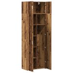 Armoire de Rangement vidaXL Bois Vieilli 70x42.5x225 cm Bois d'ingénierie