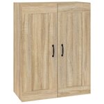 vidaXL Armoire murale suspendue Chêne sonoma 69 5x32 5x90 cm