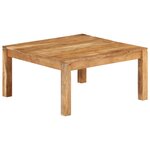 vidaXL Table basse 80x80x40 cm Bois d'acacia massif