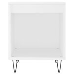vidaXL Tables de chevet 2 Pièces blanc 40x35x50 cm bois d’ingénierie