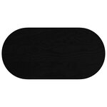 vidaXL Dessus de table 100x50x2 cm bois de chêne massif ovale