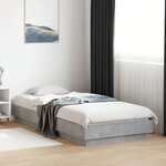 vidaXL Cadre de lit sans matelas avec lumières LED 100x200 cm