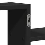 vidaXL Étagère murale noir 104x15x49 cm bois d'ingénierie