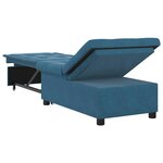vidaXL Canapé-lit Bleu 67 x 194 x 38 cm Velours