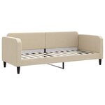 vidaXL Lit de repos crème 80x200 cm tissu