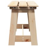 Banc extérieur vidaXL 119x35x47 cm en bois de pin massif