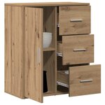 vidaXL Buffet chêne artisanal 60 x 31 x 70 cm Bois d'ingénierie