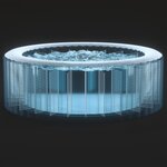 Intex Baignoire de massage à bulles ronde PureSpa 216x71cm 6 personnes