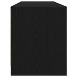 vidaXL Meuble TV chêne noir 188 5x41x50 cm bois d'ingénierie