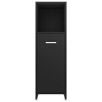 vidaXL Armoire de salle de bain Noir 30x30x95 cm Bois d'ingénierie