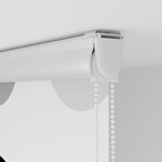 vidaXL Store enrouleur de douche avec cassette largeur du tissu 156 cm