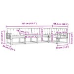 vidaXL Ensemble de canapés d'extérieur 5 pc Blanc et gris clair