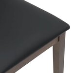 vidaXL Chaises à manger coussins 2 Pièces marron bois massif caoutchouc