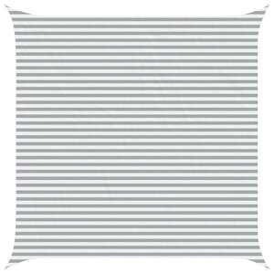 vidaXL Voile d'ombre Gris clair et blanc 5 x 5 m