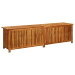 vidaXL Boîte de rangement de jardin 200x50x58 cm Bois d'acacia solide