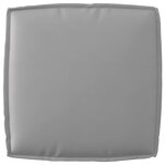vidaXL Set de coussins de palette 2 Pièces Gris Tissu Oxford