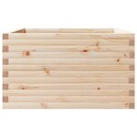 vidaXL Jardinière 80x80x46 cm bois de pin massif