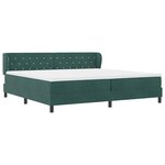 vidaXL Lit à ressorts avec matelas gris foncé 80x200 cm en velours