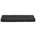 vidaXL Tapis de marches d'escalier 10 Pièces Gris 65x21x4 cm Aiguilleté