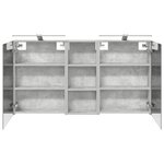 vidaXL Ensemble de Meubles de Salle de Bain 3 Pièces 130 x 14 5 x 70 cm