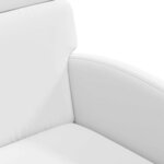 vidaXL Chaises de Salle à Manger avec Roues avec des roues 2 Pièces Blanc