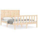 vidaXL Cadre de lit sans matelas 140x200 cm bois massif de pin