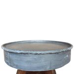 vidaXL Table basse Bois de récupération massif 60x45 cm Argenté