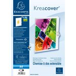 Chemise à dos extensible personnalisable dos 130mm coloris blanc EXACOMPTA