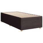 vidaXL Cadre de lit sans matelas marron foncé 90x190 cm tissu