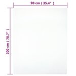 vidaXL Draps-housses Jersey 2 Pièces Blanc 90x200 cm Coton