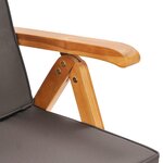 vidaXL Ensemble à manger de jardin 9Pièces coussins Bois teck massif Gris