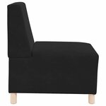 vidaXL Unité de Sofa Modulaire Sans Accoudoirs 2 Pièces Noir