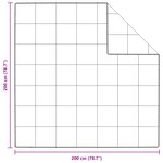 vidaXL Couettes & Duvets Blanc 200 x 200 cm Bas