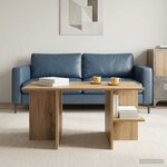 vidaXL Table basse Chêne artisanal 87 x 50 x 45 cm Bois d’ingénierie