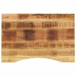 vidaXL Dessus de bureau avec courbe 100x50x2 5 cm manguier massif brut