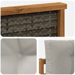 vidaXL Sofa de milieu extérieur Naturel