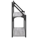 vidaXL Étagère murale 2 niveaux sonoma gris 80x21x51 cm