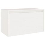 vidaXL Armoire murale Blanc 60x30x35 cm Bois de pin massif