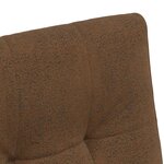 vidaXL Chaises de Salle à Manger avec Roues 2 Pièces Marron