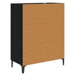 vidaXL Buffet Chêne noir 34 x 69.5 x 90 cm Bois d'ingénierie