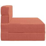 vidaXL Canapé-lit pliable Rouge orange 70 x 72 x 60 cm Tissu