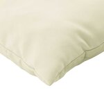 vidaXL Coussins de palette lot de 3 blanc crème tissu oxford