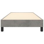 vidaXL Cadre de lit sans matelas gris clair 90x200 cm velours