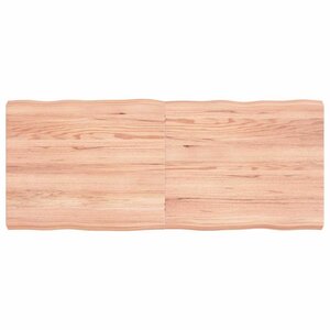vidaXL Dessus de table bois massif traité bordure assortie