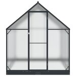vidaXL Serre de jardin avec porte Anthracite 183 5 x 363 5 x 207 cm