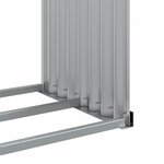 vidaXL Porte-bûches marron 120x45x140 cm acier galvanisé