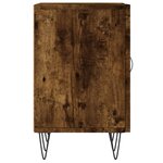 vidaXL Meuble TV chêne fumé 150x30x50 cm bois d'ingénierie