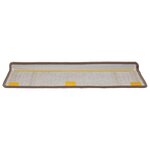 vidaXL Tapis d'escalier auto-adhésifs 15 Pièces Marron 65 x 21 x 4 cm